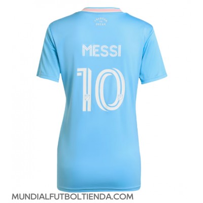 Camiseta Inter Miami Lionel Messi #10 Tercera Equipación Replica 2025-26 para mujer mangas cortas Camiseta Inter Miami Lionel Messi #10 Tercera Equipación Replica 2025-26 para mujer mangas cortas